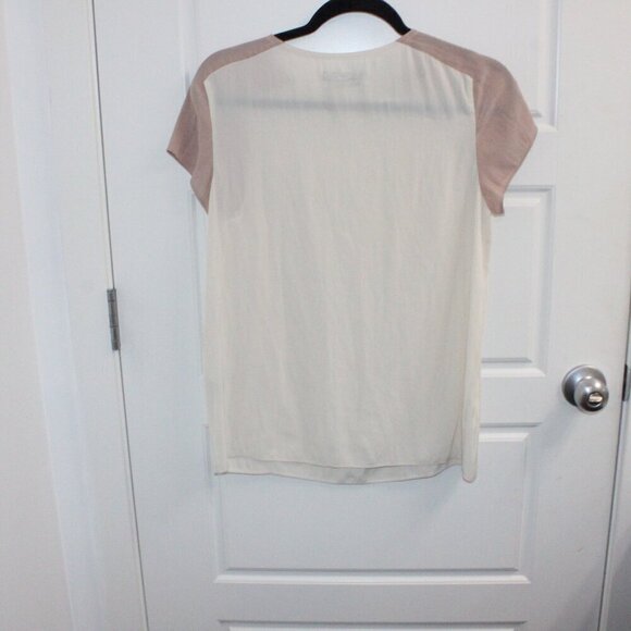 3/$30 All Saints Colorblock Blouse Crew Neck Size 4 - Picture 2 of 2